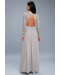 Awaken My Love Light Grey Long Sleeve Lace Maxi Dress